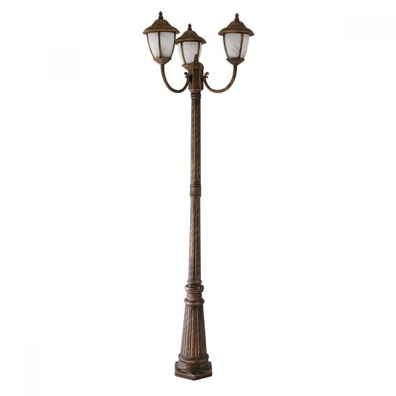 Stalp Rabalux Madrid 8379, 3x60W, auriu antichizat